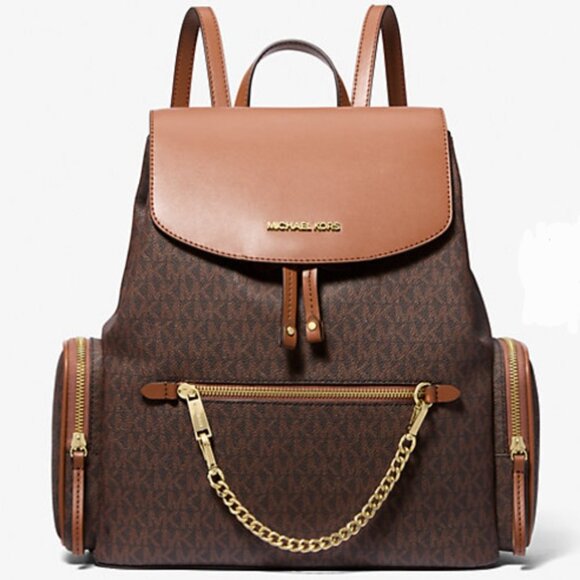 Michael Kors Jet Set Large Logo Backpack - Picture 1 of 4